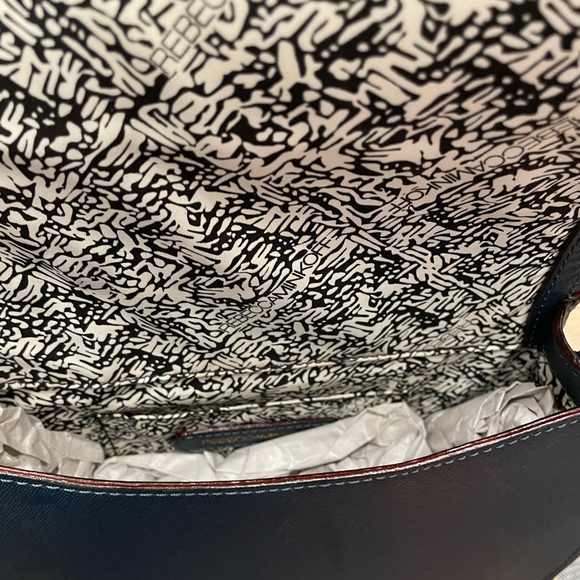 Rebecca Minkoff Midnight Blue Studded Saddle Bag - Picture 7 of 14